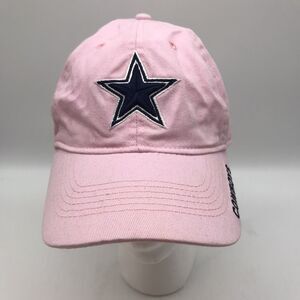 Dallas Cowboys NFL Reebok Cap Pink Embroidered Iconic Blue Star Logo Strapback